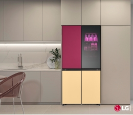 Haushaltsgeräte Neue Kühl- und Gefriergeräte von LG: LED-Türpaneele mit vielen Farboptionen - News, Bild 1