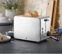 Haushaltsgeräte Wärmeisoliertes Cromargan-Gehäuse: Neuer WMF-Toaster mit beleuchteten Tasten - News, Bild 1