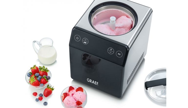 Haushaltsgeräte Graef-Eismaschine im Edelstahllook - Auch für Joghurt-Zubereitung - News, Bild 1