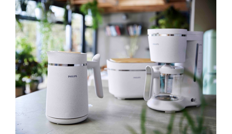 Haushaltsgeräte Toaster, Wasserkocher und Filterkaffeemaschine von Philips aus zu 100 Prozent recyceltem Kunststoff - News, Bild 1