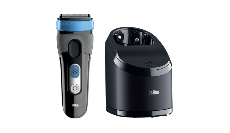 Rasur mit Kühlfunktion: Braun-Rasierer mit Reinigungsstation ist extrem sanft zur Haut: Braun CoolTec CT2cc, Bild 1 Rasierapparat Braun CoolTec CT2cc im Test, Bild 1