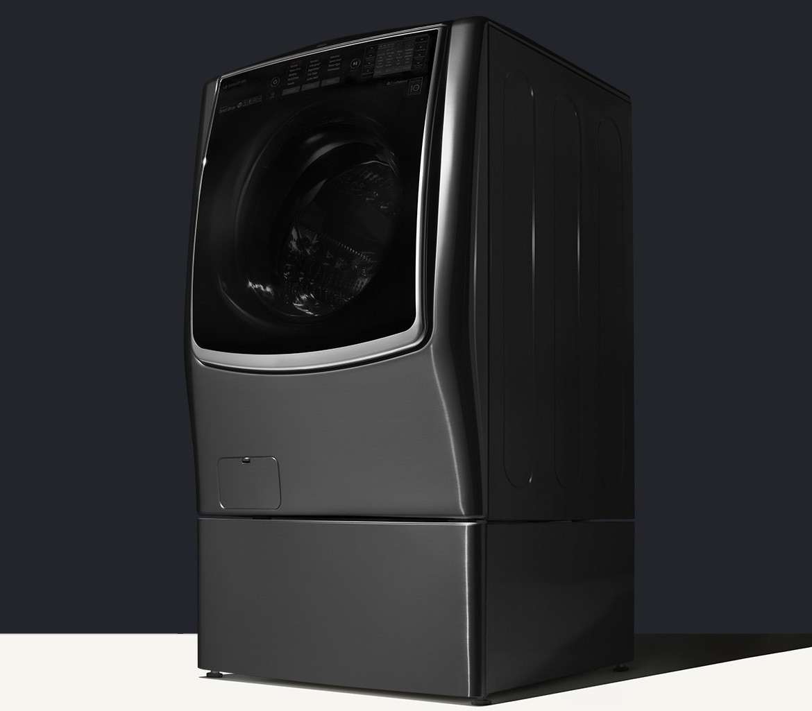 Haushaltsgroßgeräte LG-Waschmaschine hat zweites Gerät im Fuß integriert - Per Berührung bedienen - News, Bild 1
