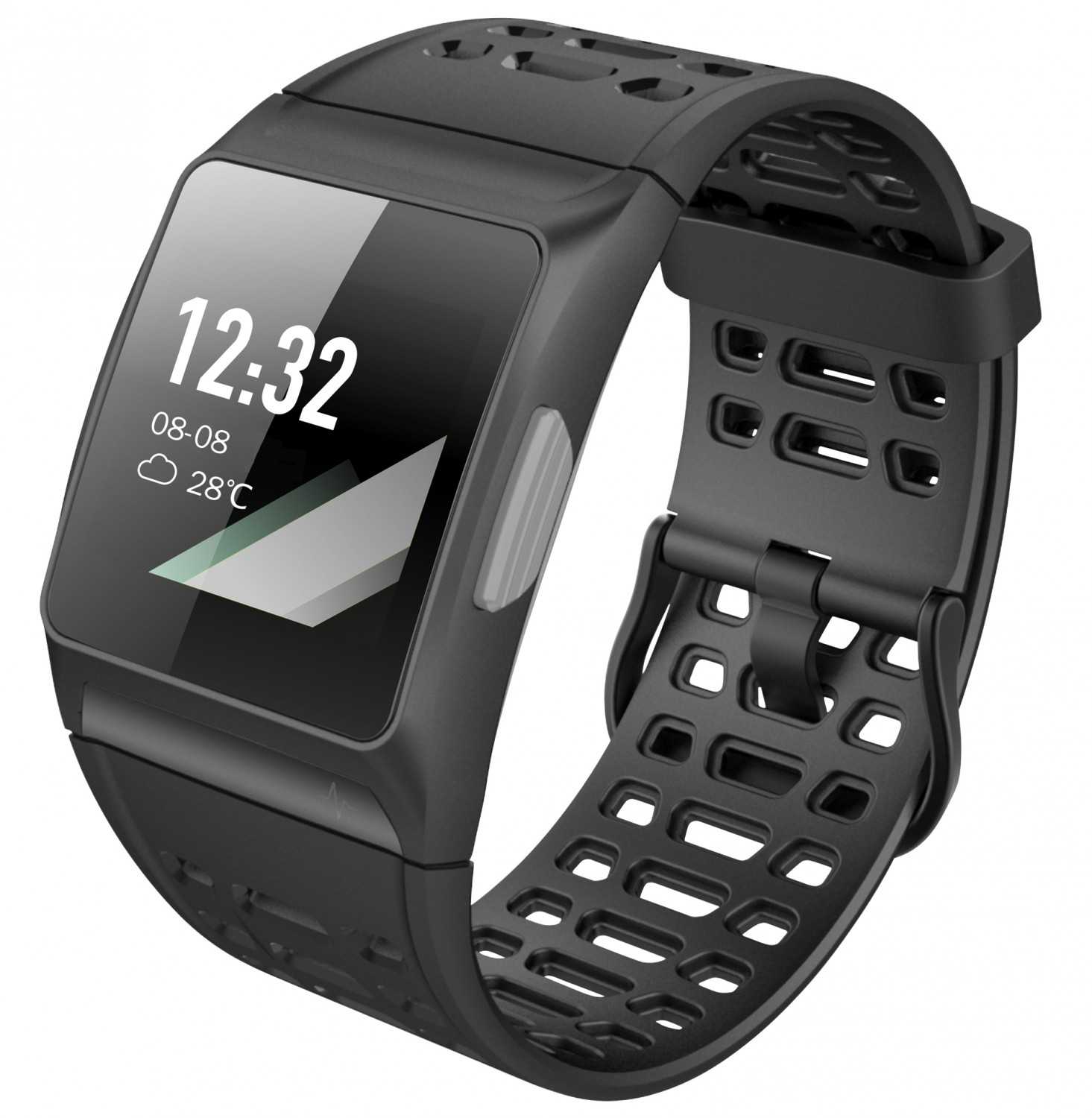 Fitnessuhr mit Bluetooth und optischem Herzfrequenz-Sensor ...