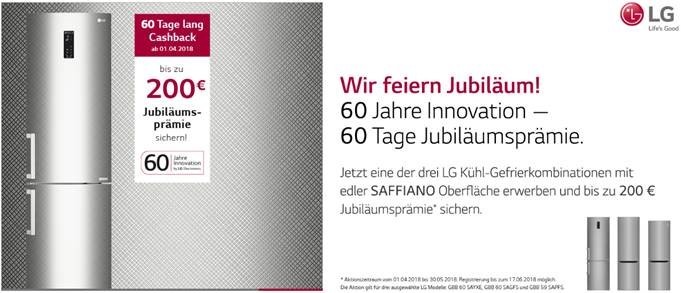 LG Noch zwei Wochen: Bis zu 200 Euro Rabatt beim Kauf von LG-Haushaltsgeräten, Bild 1 Haushaltsgeräte Noch zwei Wochen: Bis zu 200 Euro Rabatt beim Kauf von LG-Haushaltsgeräten - News, Bild 1