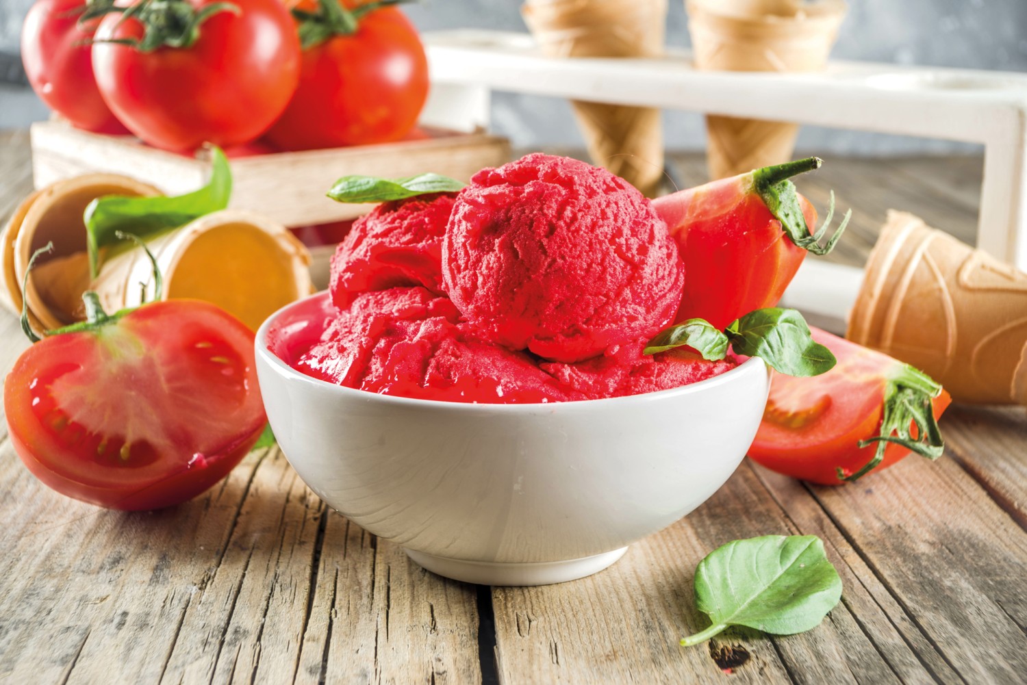 Ratgeber Rezeptidee: Tomaten-Basilikum-Eis - News, Bild 1