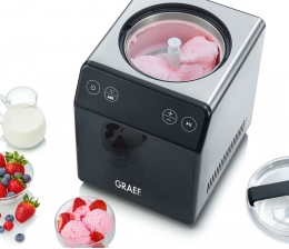 Graef Graef-Eismaschine im Edelstahllook - Auch für Joghurt-Zubereitung, Bild 1 Haushaltsgeräte Graef-Eismaschine im Edelstahllook - Auch für Joghurt-Zubereitung - News, Bild 1