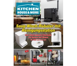 Haushaltsgeräte  In der „KITCHEN, HOUSE & MORE“: Saug-Wisch-Roboter mit Reinigungsstation - Heißluftfritteuse mit Dampffunktion  - News, Bild 1