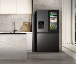 Haushaltsgroßgeräte Neuer Hisense-Kühlschrank mit transparenter Tür - Touchscreen-Display und Sprachsteuerung - News, Bild 1