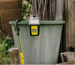 Marke: Kärcher Akku-Fasspumpe von Kärcher: Regenwasser-Entnahme ohne Stromanschluss, Bild 1 Produktvorstellung Akku-Fasspumpe von Kärcher: Regenwasser-Entnahme ohne Stromanschluss - News, Bild 1