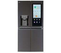 LG CES 2017: LG-Kühlschrank mit Sprachdienst, Display und Kamera, Bild 1 Haushaltsgroßgeräte CES 2017: LG-Kühlschrank mit Sprachdienst, Display und Kamera - News, Bild 1