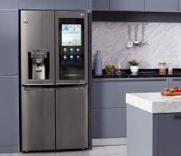 LG CES 2020: LG-Kühlschränke mit transparenter Glastür - 22 Zoll großes Display, Bild 1 Haushaltsgroßgeräte CES 2020: LG-Kühlschränke mit transparenter Glastür - 22 Zoll großes Display - News, Bild 1
