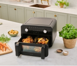 Haushaltsgeräte Heißluftfritteuse von Panasonic mit zwei Kochzonen feiert Premiere - News, Bild 1