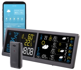 Marke: Pearl Temperatur, Luftfeuchtigkeit und Luftdruck: Neue WLAN-Funk-Wetterstation von Pearl, Bild 1 Produktvorstellung Temperatur, Luftfeuchtigkeit und Luftdruck: Neue WLAN-Funk-Wetterstation von Pearl - News, Bild 1