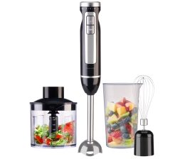 Haushaltsgeräte 4in1-Stabmixer mit Pürierstab, Schneebesen, Zerkleinerer und Mixbecher - News, Bild 1