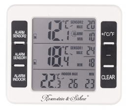 Rosenstein und Söhne Funk-Kühl- & Gefrierschrank-Thermometer warnt bei Temperaturverlust, Bild 1 Haushaltsgeräte Funk-Kühl- & Gefrierschrank-Thermometer warnt bei Temperaturverlust - News, Bild 1