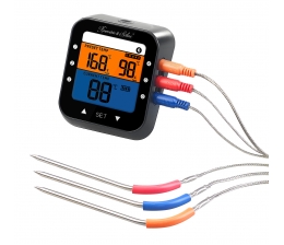 Rosenstein und Söhne Grillthermometer mit Bluetooth und App für elf Fleischsorten, Bild 1 Haushaltsgeräte Grillthermometer mit Bluetooth und App für elf Fleischsorten - News, Bild 1