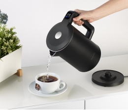 Marke: Rosenstein und Söhne Temperaturwahl, Warmhaltefunktion und LED: Edelstahl-Wasserkocher von Rosenstein & Söhne, Bild 1 Haushaltsgeräte Temperaturwahl, Warmhaltefunktion und LED: Edelstahl-Wasserkocher von Rosenstein & Söhne - News, Bild 1