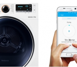 Haushaltsgroßgeräte Steuerung per App: Wärmepumpentrockner von Samsung kommt in den Handel - News, Bild 1