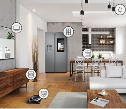 Samsung Auch für Kühlschränke: Neue Samsung-Produkte mit integrierten SmartThings Hub-Funktionen, Bild 1 Haussteuerung Auch für Kühlschränke: Neue Samsung-Produkte mit integrierten SmartThings Hub-Funktionen - News, Bild 1