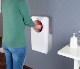 Sichler Hände trocknen mit 1.450 Watt: Sichler pustet die Feuchtigkeit weg, Bild 1 Haushaltsgeräte Hände trocknen mit 1.450 Watt: Sichler pustet die Feuchtigkeit weg - News, Bild 1