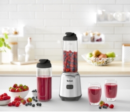 Marke: Tefal Mix&Move Standmixer von Tefal mit zwei Tritan-Flaschen für unterwegs, Bild 1 Gesundheit Mix&Move Standmixer von Tefal mit zwei Tritan-Flaschen für unterwegs - News, Bild 1