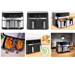 Marke: Tefal Neue Dual Easy Fry & Grill Heißluftfritteuse von Tefal, Bild 1 Haushaltsgeräte Neue Dual Easy Fry & Grill Heißluftfritteuse von Tefal - News, Bild 1
