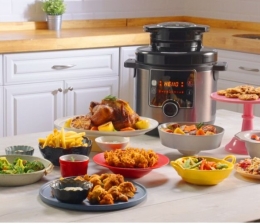 Marke: Tefal Tefal Turbo Cuisine & Fry Multikocher mit Extra-Crisp-Deckel: Wenn der Multikocher zur Heißluftfritteuse wird, Bild 1 Haushaltsgeräte Tefal Turbo Cuisine & Fry Multikocher mit Extra-Crisp-Deckel: Wenn der Multikocher zur Heißluftfritteuse wird - News, Bild 1
