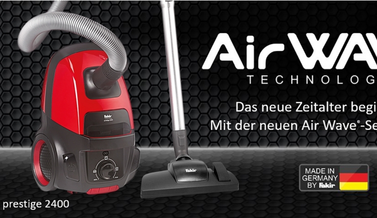 Fakir Fakir-Staubsauger der Serie Air Wave setzen auf neue Art der Luftführung, Bild 1 Haushaltsgeräte Fakir-Staubsauger der Serie Air Wave setzen auf neue Art der Luftführung - News, Bild 1