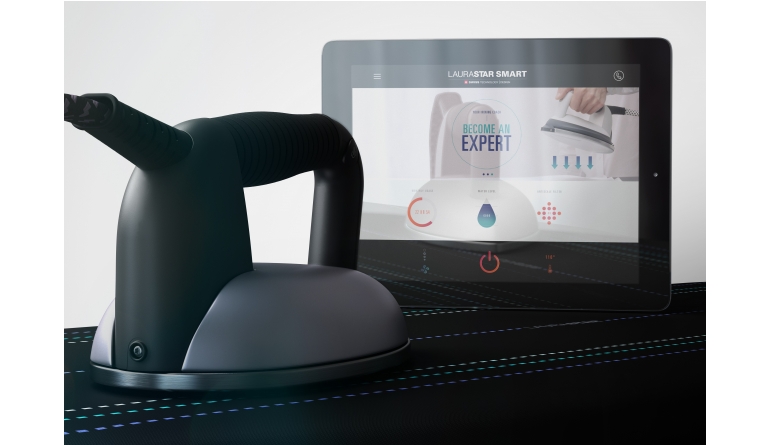 Haushaltsgeräte IFA 2016: Laurastar-Bügeleisen mit Bluetooth und App-Anbindung - Automatischer Dampfausstoß, Bild 1 Haushaltsgeräte IFA 2016: Laurastar-Bügeleisen mit Bluetooth und App-Anbindung - Automatischer Dampfausstoß - News, Bild 1