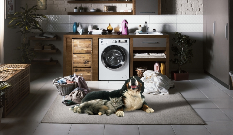 Haushaltsgroßgeräte Beko-Waschmaschinen mit spezieller Zusatzfunktion gegen Tierhaare - News, Bild 1