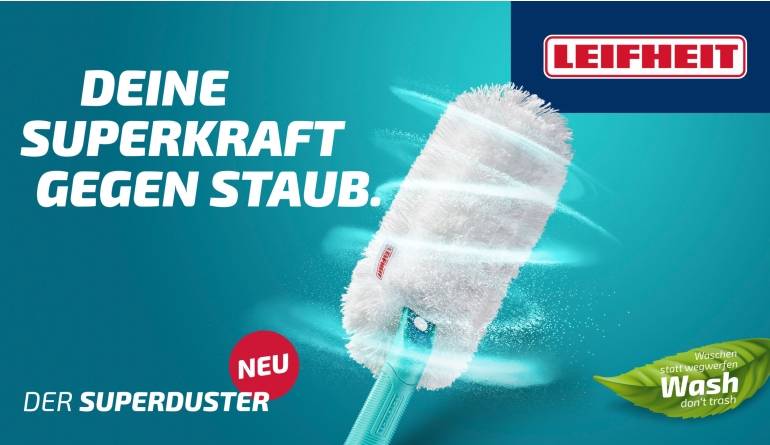 Marke: Leifheit Neuer Superduster von Leifheit im Kampf gegen Staub , Bild 1 Haushaltsgeräte Neuer Superduster von Leifheit im Kampf gegen Staub - News, Bild 1