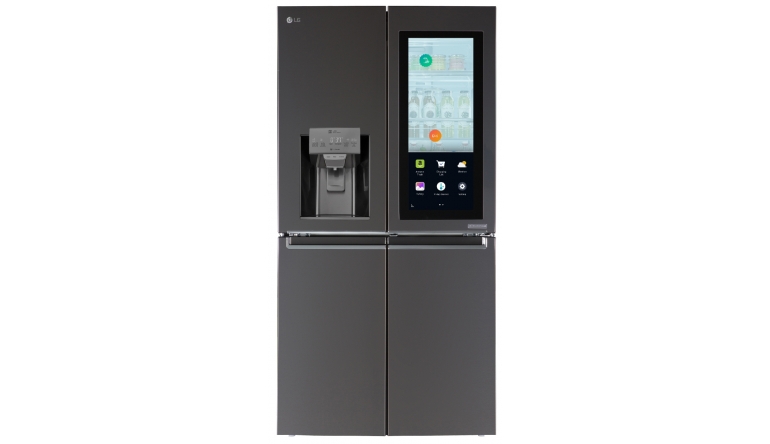 LG CES 2017: LG-Kühlschrank mit Sprachdienst, Display und Kamera, Bild 1 Haushaltsgroßgeräte CES 2017: LG-Kühlschrank mit Sprachdienst, Display und Kamera - News, Bild 1