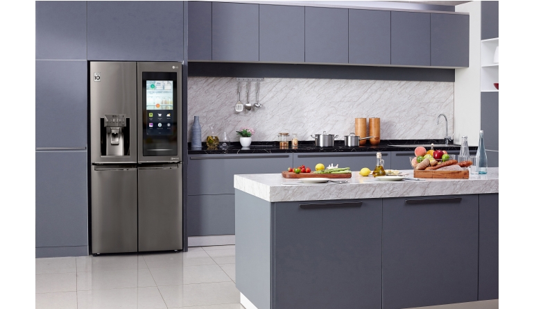 Haushaltsgroßgeräte CES 2020: LG-Kühlschränke mit transparenter Glastür - 22 Zoll großes Display - News, Bild 1