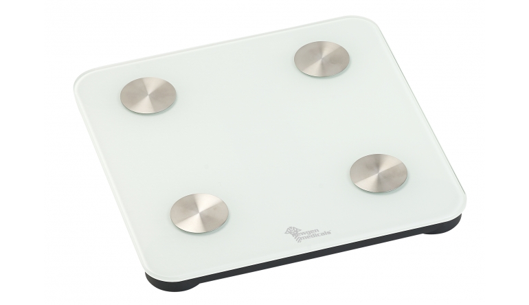Pearl 7in1-Körperanalysewaage aus Glas mit Bluetooth, App und Nutzer-Erkennung, Bild 1 Haushaltsgeräte 7in1-Körperanalysewaage aus Glas mit Bluetooth, App und Nutzer-Erkennung - News, Bild 1