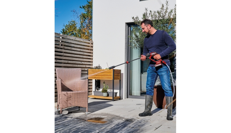 Produktvorstellung Für Terrasse und Garten: Neue Akku-Druckreinigerpistole von Einhell mit bis zu 24 bar - News, Bild 1