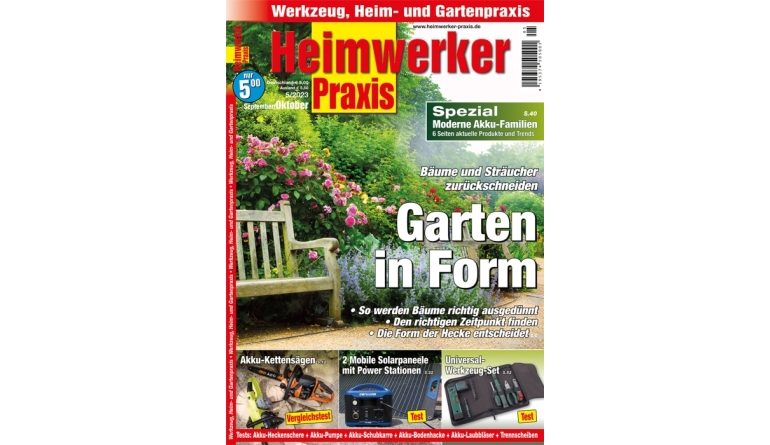 Produktvorstellung „HEIMWERKER PRAXIS“: So bringen Sie Ihren Garten in Form - Akku-Kettensägen - Mobile Solaranlagen - News, Bild 1