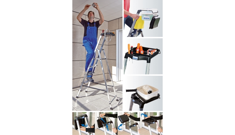 Marke: Mehr Sicherheit im Haushalt: Krause-Stehleiter mit MultiGrip-System, Bild 1 Produktvorstellung Mehr Sicherheit im Haushalt: Krause-Stehleiter mit MultiGrip-System - News, Bild 1