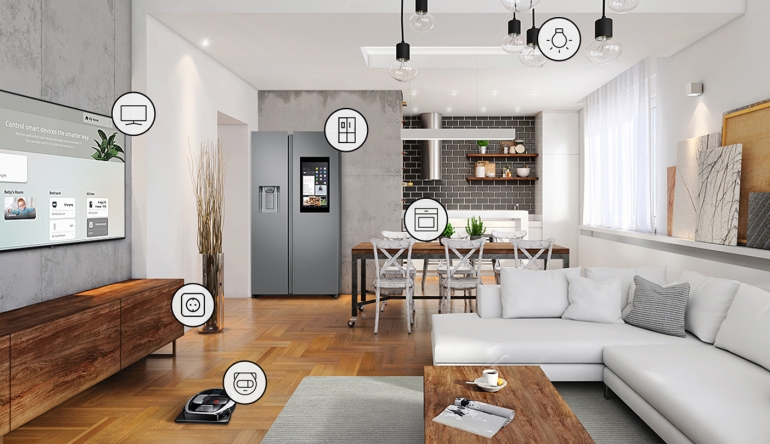 Haussteuerung Auch für Kühlschränke: Neue Samsung-Produkte mit integrierten SmartThings Hub-Funktionen - News, Bild 1