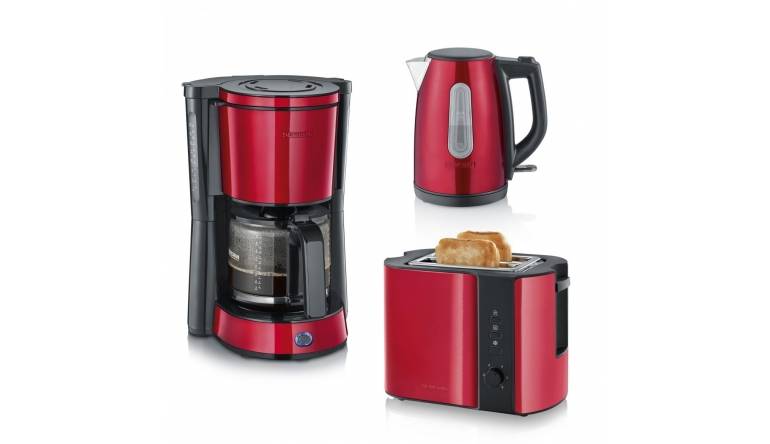 Severin In Fire Red Metallic: Wasserkocher, Toaster und Kaffeemaschine von Severin, Bild 1 Haushaltsgeräte In Fire Red Metallic: Wasserkocher, Toaster und Kaffeemaschine von Severin - News, Bild 1