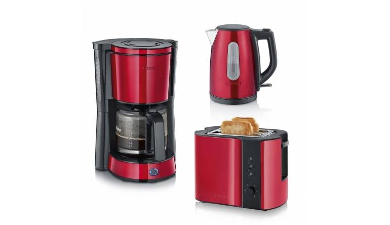 Haushaltsgeräte In Fire Red Metallic: Wasserkocher, Toaster und Kaffeemaschine von Severin - News, Bild 1