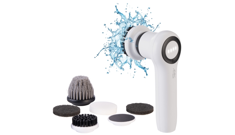 Haushaltsgeräte Elektrische Akku-Reinigungsbürste von Sichler mit acht Aufsätzen - News, Bild 1