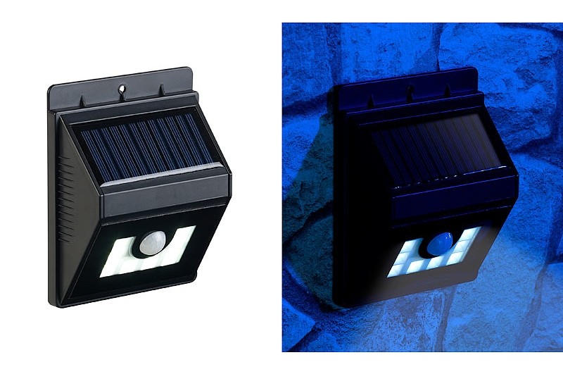Ein Licht geht auf: LUNARTEC Solar-LED-Wandleuchte, Bild 4 Beleuchtung LUNARTEC Solar-LED-Wandleuchte im Test, Bild 4