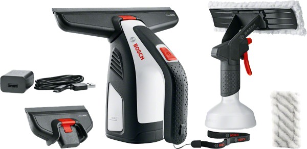Streifenfreie Fenster: Bosch GlassVAC, Bild 1 Fensterreiniger Bosch GlassVAC im Test, Bild 1