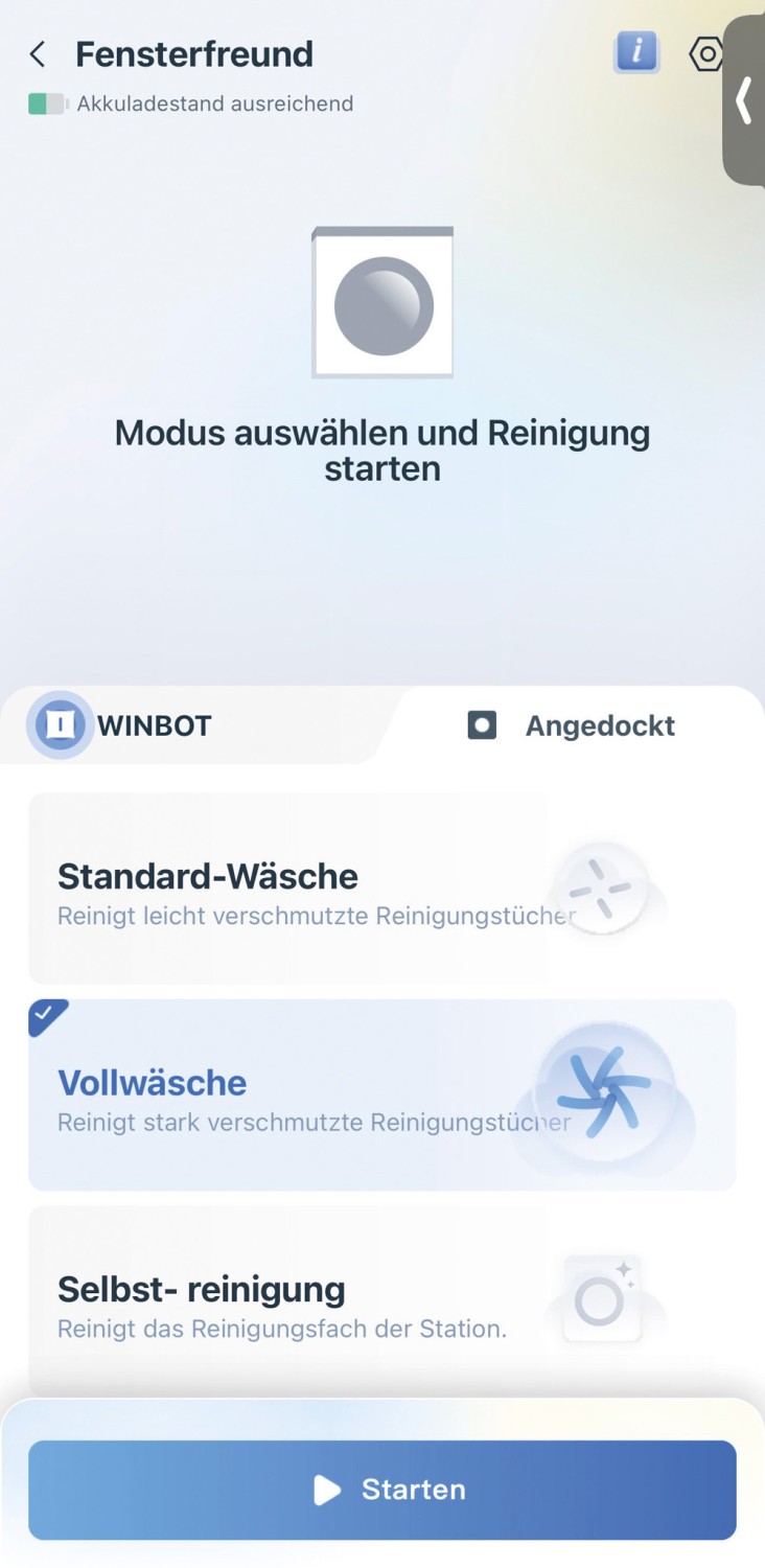 Fensterreinigung auf neuem Level: Ecovacs WINBOT W30 OMNI, Bild 7 Fensterreiniger Ecovacs WINBOT W30 OMNI im Test, Bild 7