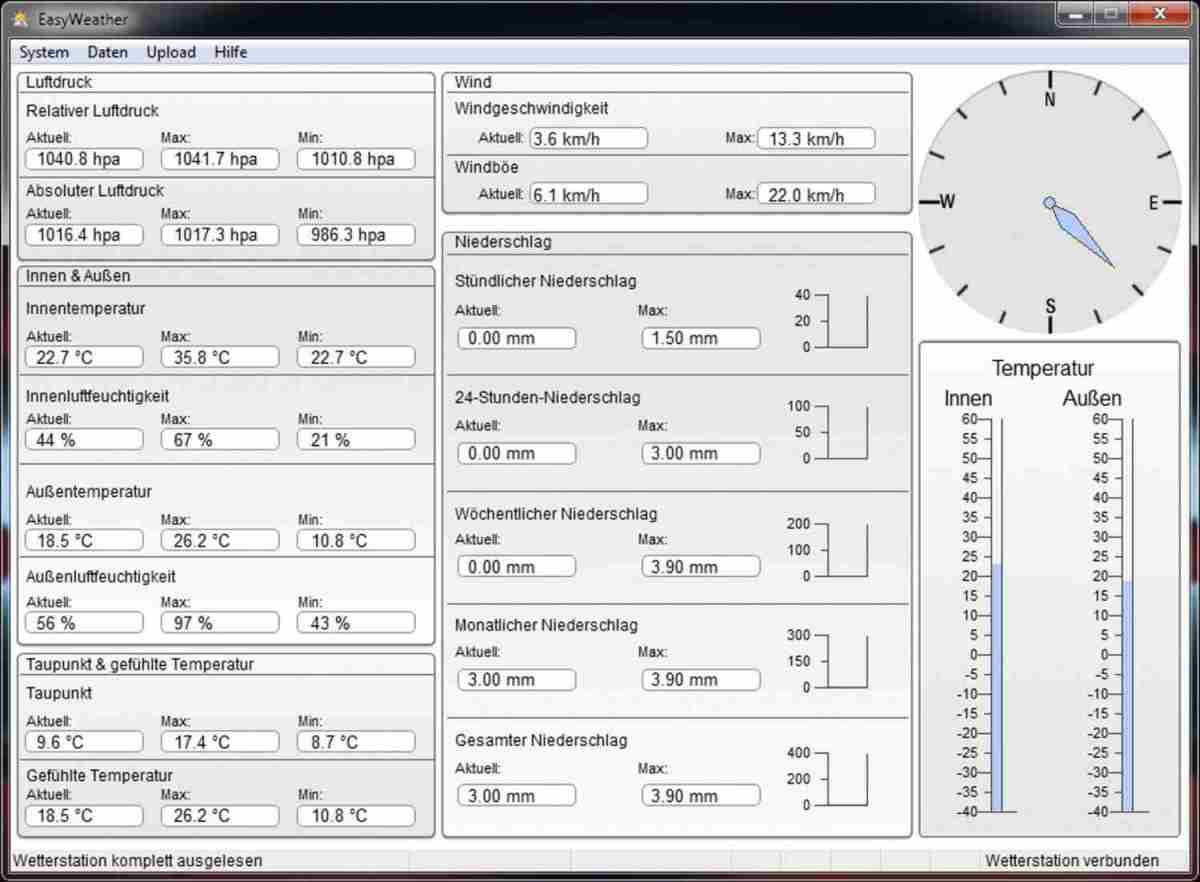 Sonstiges Haustechnik FreeTec Touchscreen-Wetterstation im Test, Bild 4