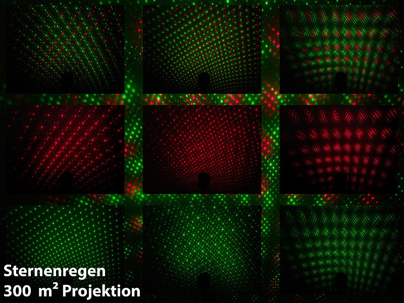 LUNARTEC Laser-Projektor LP-320 für Sternenhimmel-Effekt mit verschiedenen Leuchtmodi für tolle Sternenhimmel-Effekte: LUNARTEC Laser-Projektor LP-320 für Sternenhimmel-Effekt, Bild 1 Beleuchtung LUNARTEC Laser-Projektor LP-320 für Sternenhimmel-Effekt im Test, Bild 1