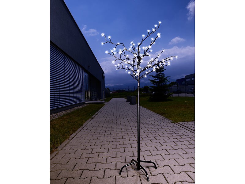 Beleuchtung LUNARTEC Solar Lichterbaum, 120 Blüten incl. Standfuß im Test, Bild 2
