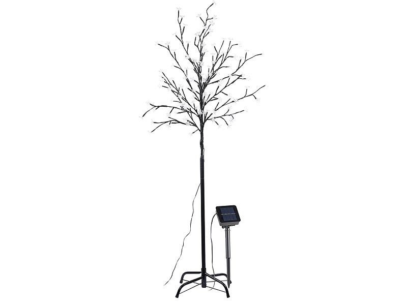 Beleuchtung LUNARTEC Solar Lichterbaum, 120 Blüten incl. Standfuß im Test, Bild 3