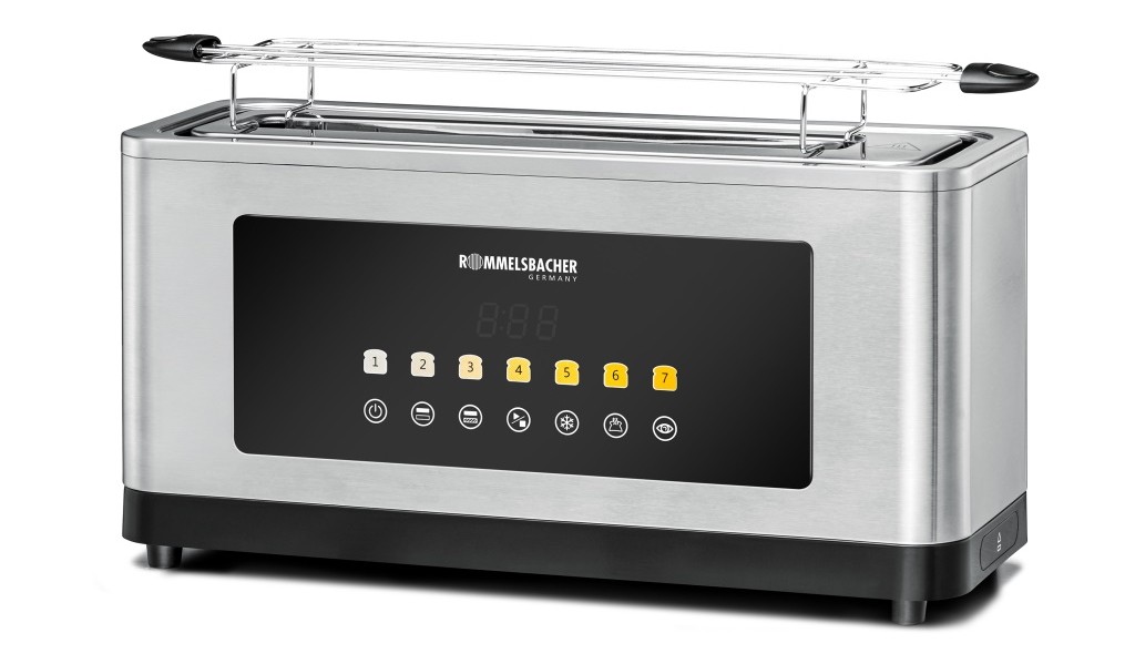 Mehr als nur heiße Luft: Rommelsbacher Langschlitztoaster im Test: Rommelsbacher Langschlitztoaster TOL 1000, Bild 7 Toaster Rommelsbacher Langschlitztoaster TOL 1000 im Test, Bild 7