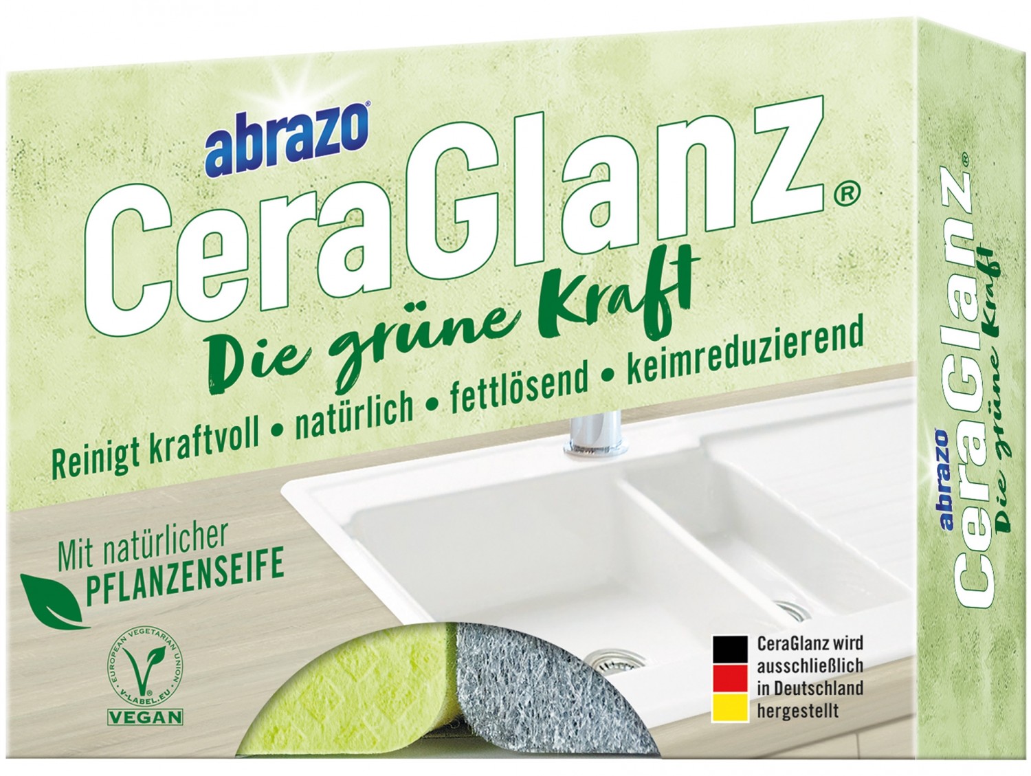 Die grüne (Putz-)Kraft: Abrazo CeraGlanz Die grüne Kraft, Bild 8 Sonstige Haushaltshilfe Abrazo CeraGlanz Die grüne Kraft im Test, Bild 8